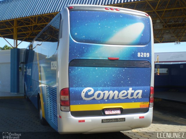 Viação Cometa 8209 na cidade de São Miguel Arcanjo, São Paulo, Brasil, por Luis Nunez. Número da foto: #665921.