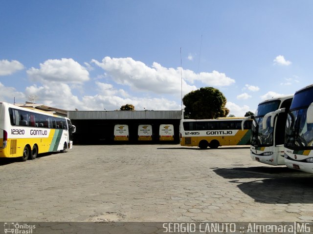 Empresa Gontijo de Transportes Garagem AMJ na cidade de Almenara, Minas Gerais, Brasil, por Sérgio Augusto Braga Canuto. ID da foto: 666945.