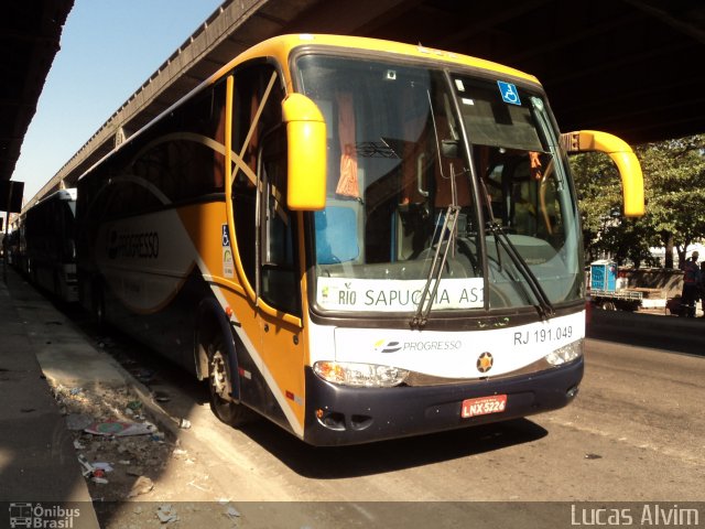 Viação Progresso RJ 191.049 na cidade de Rio de Janeiro, Rio de Janeiro, Brasil, por Lucas Alvim. Número da foto: #665857.