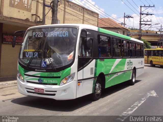Viação Elite RJ 176.011 na cidade de Volta Redonda, Rio de Janeiro, Brasil, por David Freitas. Número da foto: #667890.