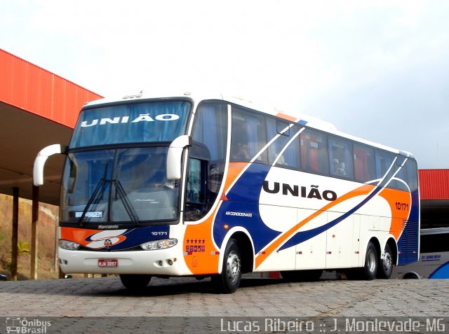 Expresso União 10171 na cidade de João Monlevade, Minas Gerais, Brasil, por Lucas  Ribeiro. Número da foto: #667872.