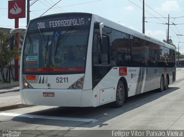 Metra - Sistema Metropolitano de Transporte 5211 na cidade de Diadema, São Paulo, Brasil, por Felipe Vitor Paixão Vieira. ID da foto: 667151.