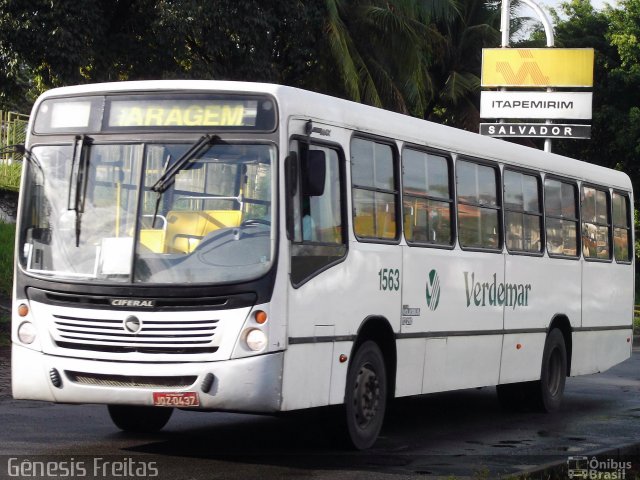 Transporte Verdemar 1563 na cidade de Salvador, Bahia, Brasil, por Gênesis Freitas. ID da foto: 667555.