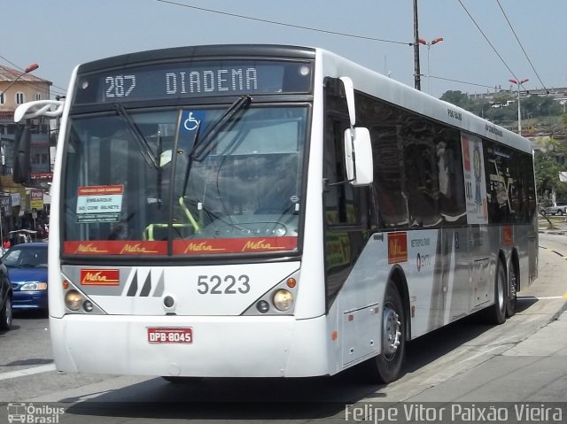 Metra - Sistema Metropolitano de Transporte 5223 na cidade de Diadema, São Paulo, Brasil, por Felipe Vitor Paixão Vieira. ID da foto: 667173.