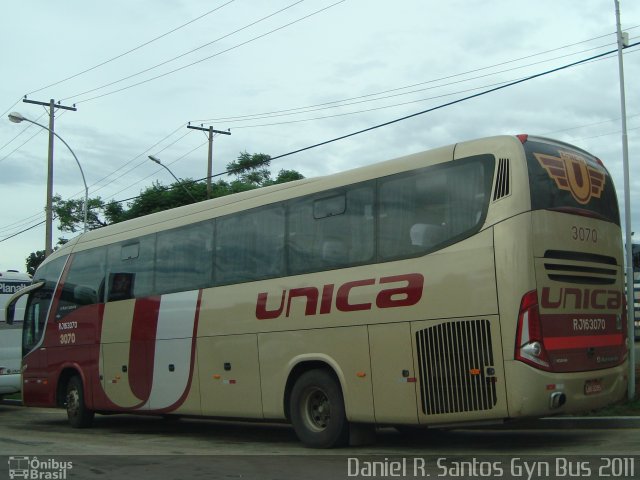 Transportes Única Petrópolis RJ 163.070 na cidade de Goiânia, Goiás, Brasil, por Daniel Rocha dos Santos. ID da foto: 669272.