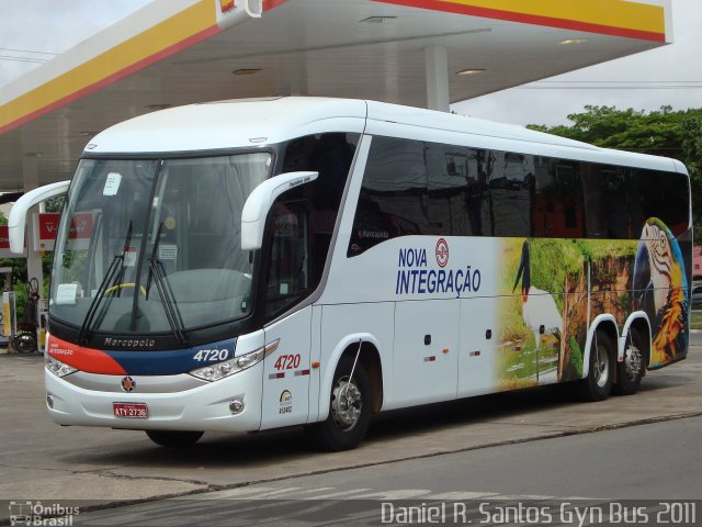 Viação Nova Integração 4720 na cidade de Goiânia, Goiás, Brasil, por Daniel Rocha dos Santos. Número da foto: #669370.