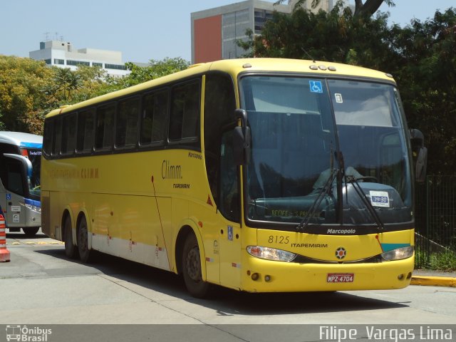 Viação Itapemirim 8125 na cidade de São Paulo, São Paulo, Brasil, por Filipe  Vargas Lima. ID da foto: 669724.