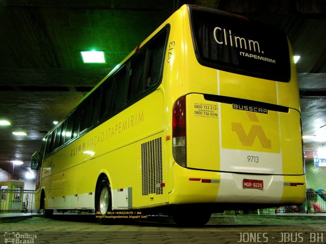Viação Itapemirim 9713 na cidade de Belo Horizonte, Minas Gerais, Brasil, por Jones Bh. Número da foto: #671345.