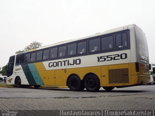 Empresa Gontijo de Transportes 15520 na cidade de São Paulo, São Paulo, Brasil, por Gustavo Tavares. Número da foto: #672325.