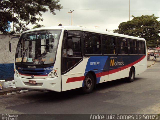 Transportes Machado RJ 162.002 na cidade de Duque de Caxias, Rio de Janeiro, Brasil, por André Luiz Gomes de Souza. Número da foto: #674366.