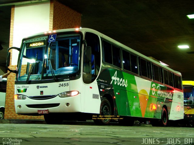 Viação Arcos 2455 na cidade de Belo Horizonte, Minas Gerais, Brasil, por Jones Bh. ID da foto: 673230.