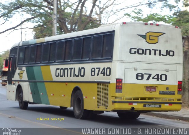 Empresa Gontijo de Transportes 8740 na cidade de Belo Horizonte, Minas Gerais, Brasil, por Wagner Gontijo Várzea da Palma-mg. Número da foto: #673994.