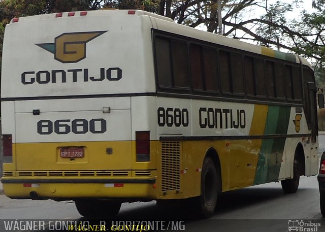 Empresa Gontijo de Transportes 8680 na cidade de Belo Horizonte, Minas Gerais, Brasil, por Wagner Gontijo Várzea da Palma-mg. Número da foto: #674586.