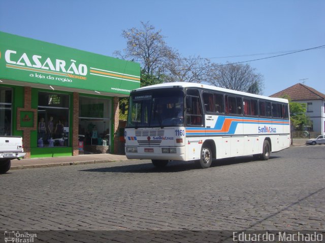 VUSC - Viação União Santa Cruz 1160 na cidade de Candelária, Rio Grande do Sul, Brasil, por Eduardo Machado. ID da foto: 674213.