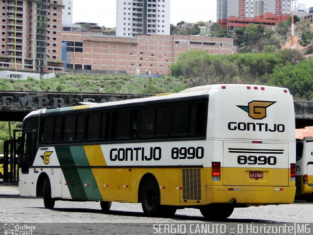 Empresa Gontijo de Transportes 8990 na cidade de Belo Horizonte, Minas Gerais, Brasil, por Sérgio Augusto Braga Canuto. ID da foto: 674583.