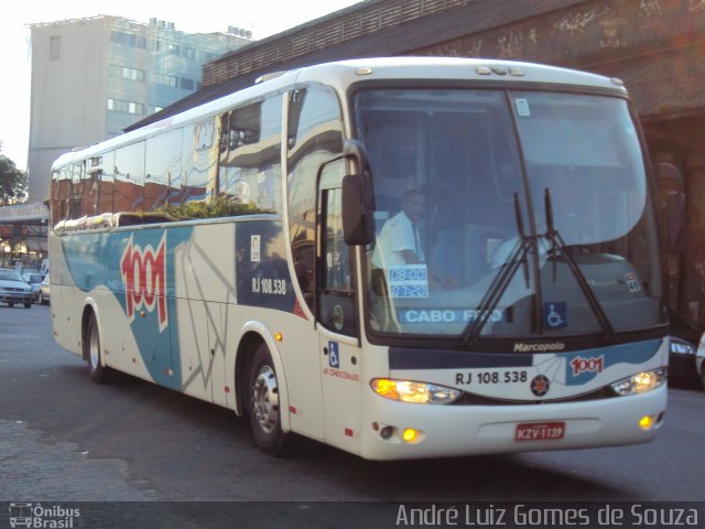 Auto Viação 1001 RJ 108.538 na cidade de Rio de Janeiro, Rio de Janeiro, Brasil, por André Luiz Gomes de Souza. ID da foto: 675972.