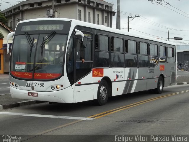 Metra - Sistema Metropolitano de Transporte 7758 na cidade de São Paulo, São Paulo, Brasil, por Felipe Vitor Paixão Vieira. Número da foto: #674642.