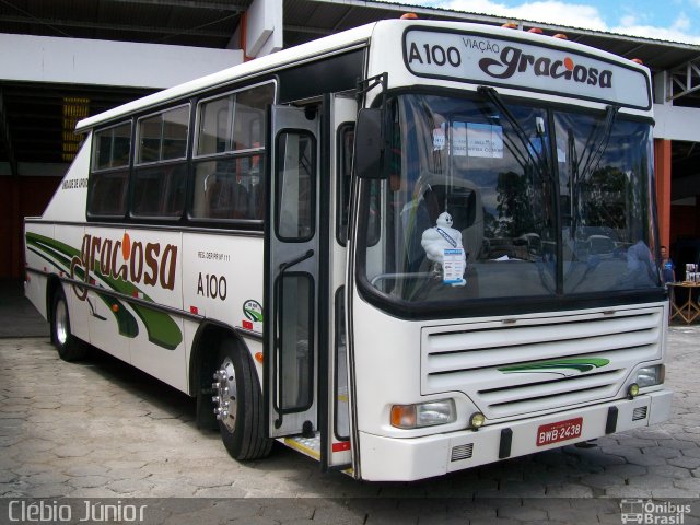 Viação Graciosa A100 na cidade de Curitiba, Paraná, Brasil, por Clébio Júnior. ID da foto: 677070.