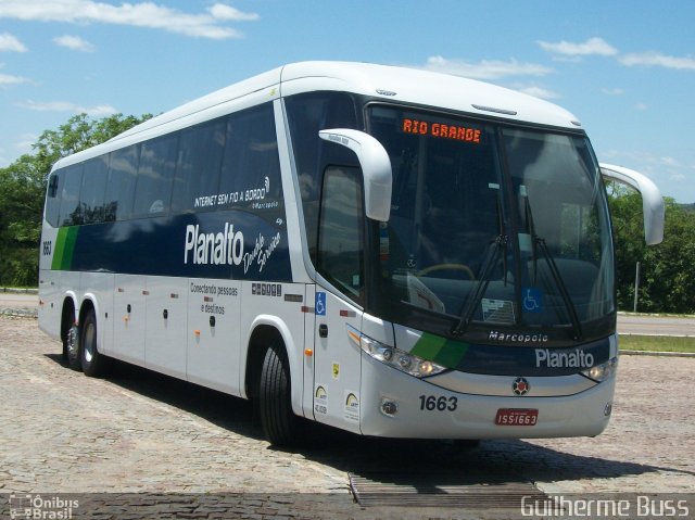 Planalto Transportes 1663 na cidade de Cristal, Rio Grande do Sul, Brasil, por Jose  Fernando. Número da foto: #676906.