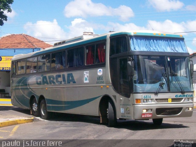 Viação Garcia 6814 na cidade de Presidente Prudente, São Paulo, Brasil, por Paulo J. S. Ferre. ID da foto: 676486.