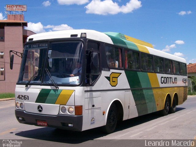 Empresa Gontijo de Transportes 4261 na cidade de Montes Claros, Minas Gerais, Brasil, por Leandro Macedo. ID da foto: 677416.