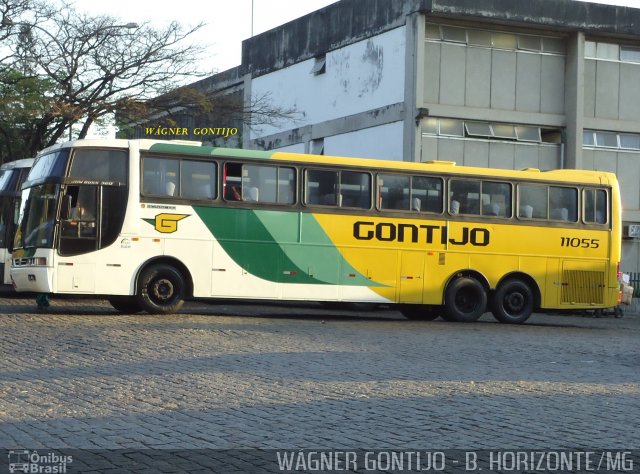 Empresa Gontijo de Transportes 11055 na cidade de Belo Horizonte, Minas Gerais, Brasil, por Wagner Gontijo Várzea da Palma-mg. Número da foto: #677452.