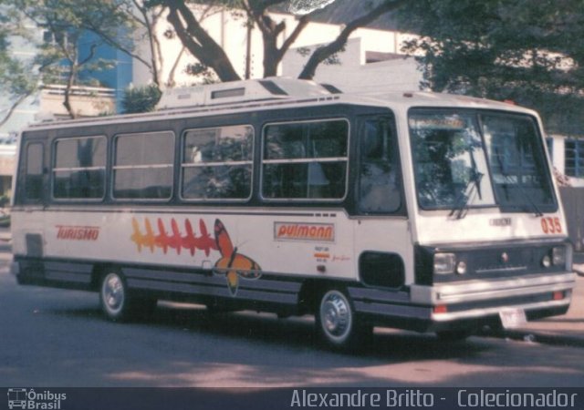 Pulmann Transporte e Turismo 035 na cidade de Rio de Janeiro, Rio de Janeiro, Brasil, por Alexandre Britto. Número da foto: #646993.