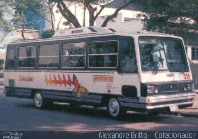 Pulmann Transporte e Turismo 035 na cidade de Rio de Janeiro, Rio de Janeiro, Brasil, por Alexandre Britto. ID da foto: 646993.