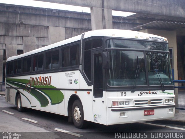 Viação Graciosa 118 na cidade de Curitiba, Paraná, Brasil, por Paulobuss  Guaratuba. ID da foto: 647017.