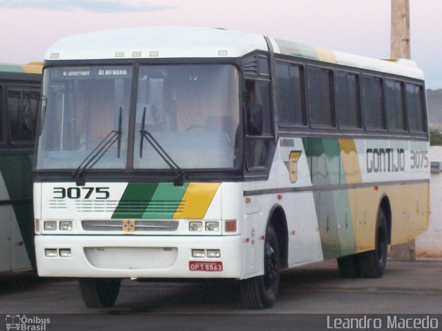 Empresa Gontijo de Transportes 3075 na cidade de Montes Claros, Minas Gerais, Brasil, por Leandro Macedo. ID da foto: 678423.