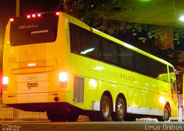 Viação Itapemirim 45215 na cidade de Belo Horizonte, Minas Gerais, Brasil, por César Ônibus. ID da foto: 679459.