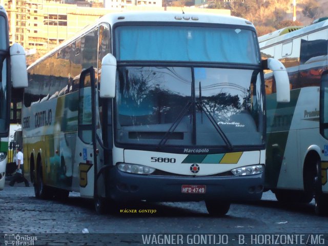 Empresa Gontijo de Transportes 5880 na cidade de Belo Horizonte, Minas Gerais, Brasil, por Wagner Gontijo Várzea da Palma-mg. ID da foto: 678069.