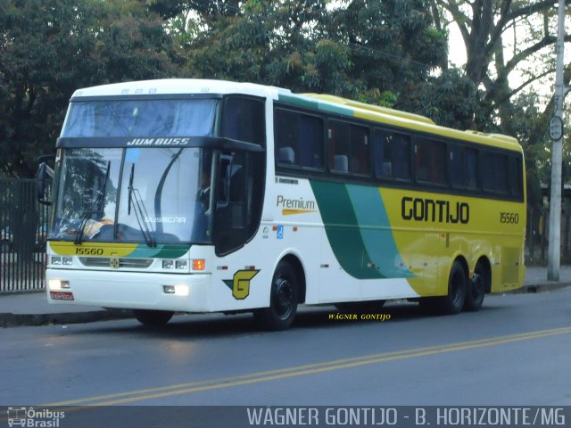 Empresa Gontijo de Transportes 15560 na cidade de Belo Horizonte, Minas Gerais, Brasil, por Wagner Gontijo Várzea da Palma-mg. Número da foto: #679802.