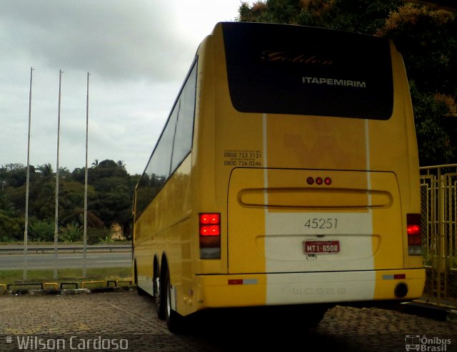 Viação Itapemirim 45251 na cidade de Salvador, Bahia, Brasil, por Wilson Cardoso. ID da foto: 681388.