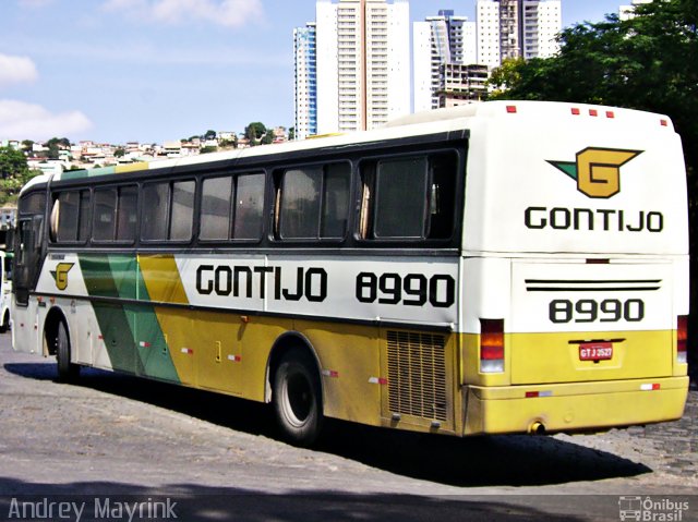 Empresa Gontijo de Transportes 8990 na cidade de Belo Horizonte, Minas Gerais, Brasil, por Andrey Gustavo. ID da foto: 682840.