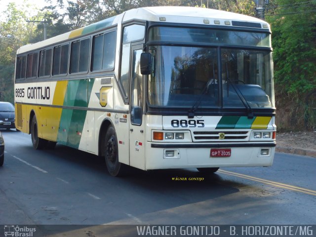 Empresa Gontijo de Transportes 8895 na cidade de Belo Horizonte, Minas Gerais, Brasil, por Wagner Gontijo Várzea da Palma-mg. ID da foto: 683414.