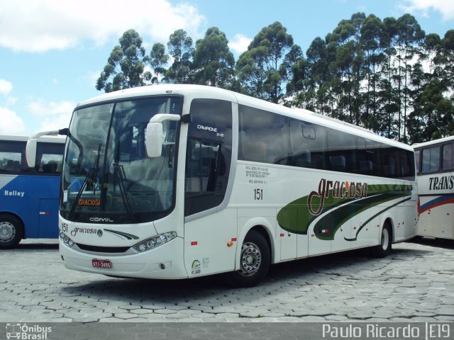 Viação Graciosa 151 na cidade de Curitiba, Paraná, Brasil, por Paulo Ricardo. Número da foto: #684520.