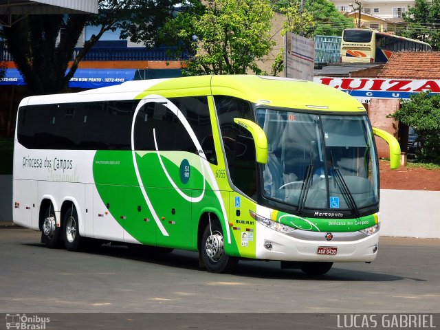 Expresso Princesa dos Campos 6055 na cidade de Telêmaco Borba, Paraná, Brasil, por Lucas Gabriel. Número da foto: #683785.