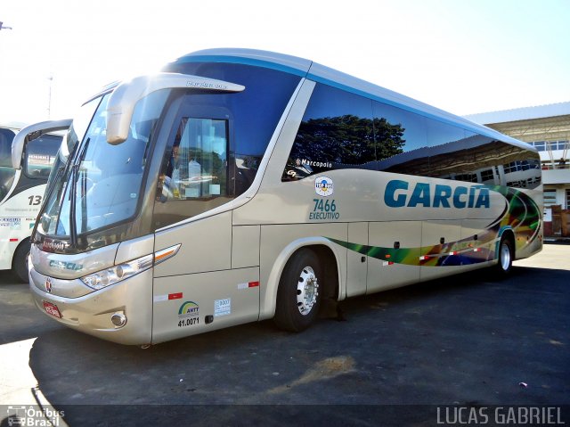 Viação Garcia 7466 na cidade de Telêmaco Borba, Paraná, Brasil, por Lucas Gabriel. ID da foto: 683728.