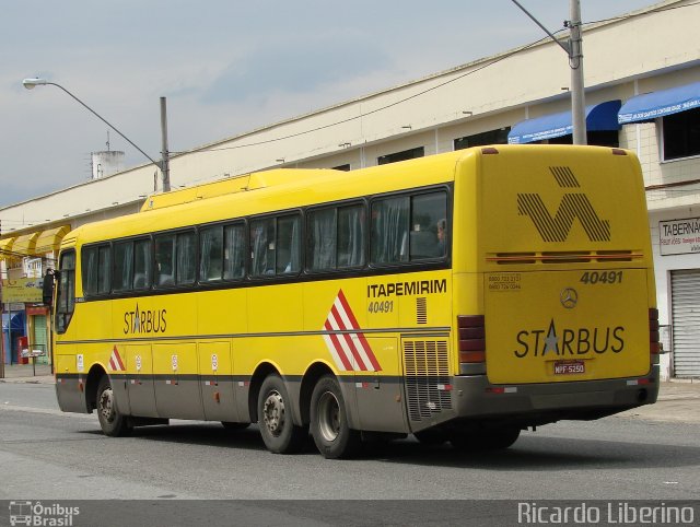 Viação Itapemirim 40491 na cidade de São José dos Campos, São Paulo, Brasil, por Ricardo Liberino. ID da foto: 683899.