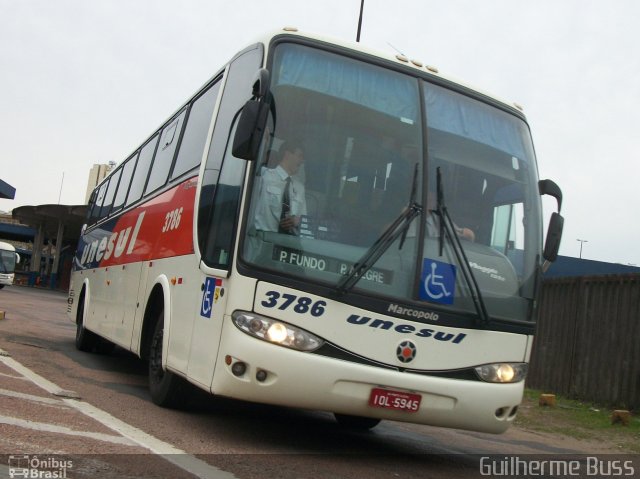 Unesul de Transportes 3786 na cidade de Porto Alegre, Rio Grande do Sul, Brasil, por Jose  Fernando. Número da foto: #686435.
