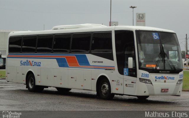 VUSC - Viação União Santa Cruz 2280 na cidade de Santa Cruz do Sul, Rio Grande do Sul, Brasil, por Matheus Etges. Número da foto: #686407.