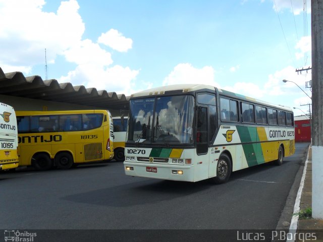 Empresa Gontijo de Transportes 10270 na cidade de Araxá, Minas Gerais, Brasil, por Lucas Borges . Número da foto: #685920.