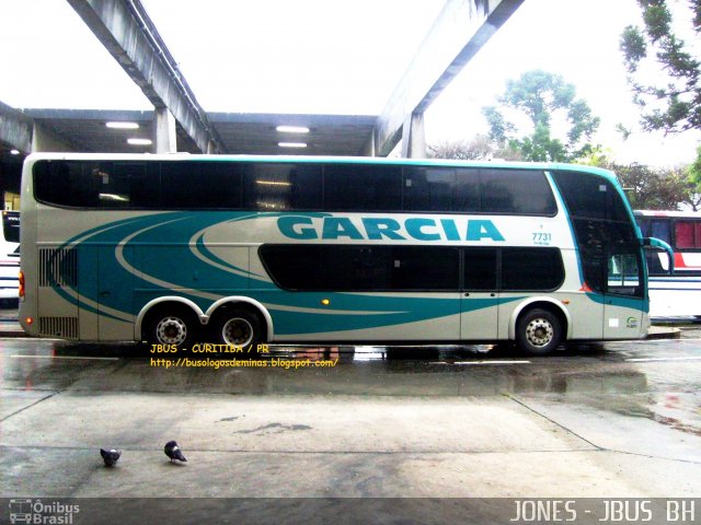 Viação Garcia 7731 na cidade de Curitiba, Paraná, Brasil, por Jones Bh. Número da foto: #685359.