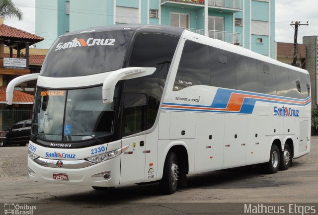 VUSC - Viação União Santa Cruz 2330 na cidade de Santa Cruz do Sul, Rio Grande do Sul, Brasil, por Matheus Etges. Número da foto: #687909.