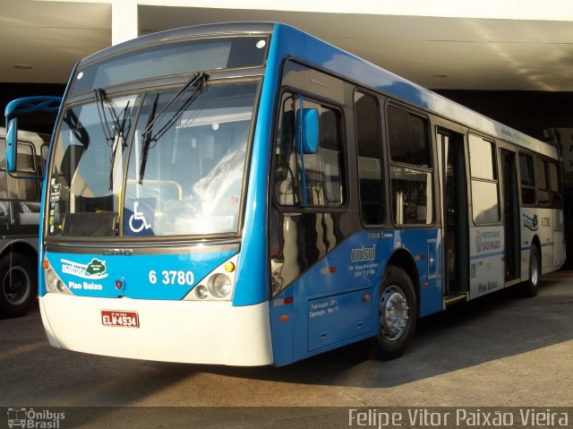 Viação Paratodos > São Jorge > Metropolitana São Paulo > Mobibrasil 6 3780 na cidade de São Paulo, São Paulo, Brasil, por Felipe Vitor Paixão Vieira. Número da foto: #688425.