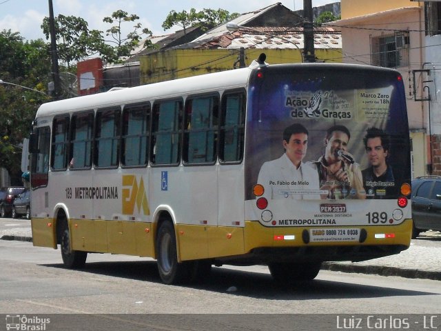 Empresa Metropolitana 189 na cidade de Recife, Pernambuco, Brasil, por Luiz Carlos de Santana. Número da foto: #688424.