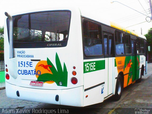 Viação Piracicabana Cubatão 1515E na cidade de Cubatão, São Paulo, Brasil, por Adam Xavier Rodrigues Lima. Número da foto: #689236.