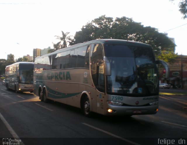 Viação Garcia 7590 na cidade de Cascavel, Paraná, Brasil, por Felipe  Dn. Número da foto: #689078.
