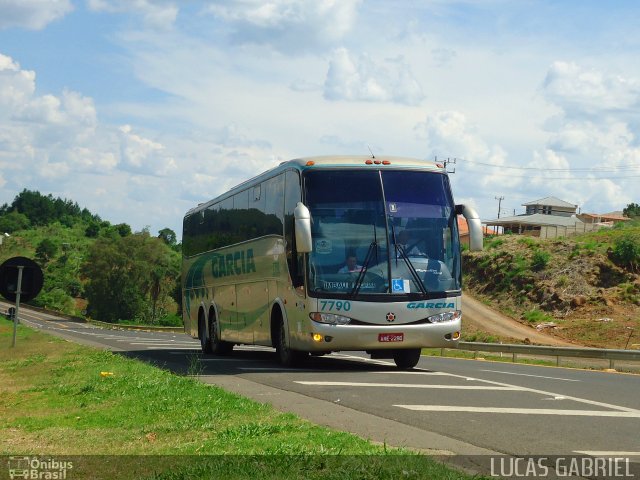 Viação Garcia 7790 na cidade de Imbaú, Paraná, Brasil, por Lucas Gabriel. ID da foto: 690049.